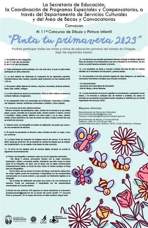 Invita Se A Participar En El Concurso De Dibujo Y Pintura Infantil