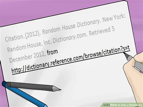 7 Ways To Cite A Dictionary Wikihow