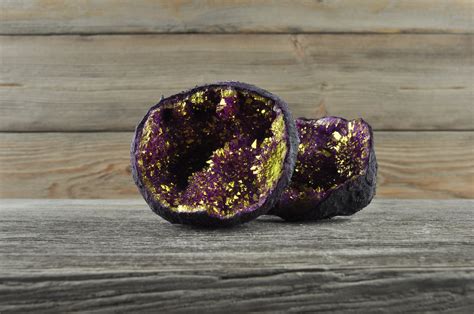 Pink And Gold Moroccan Druzy Geodes