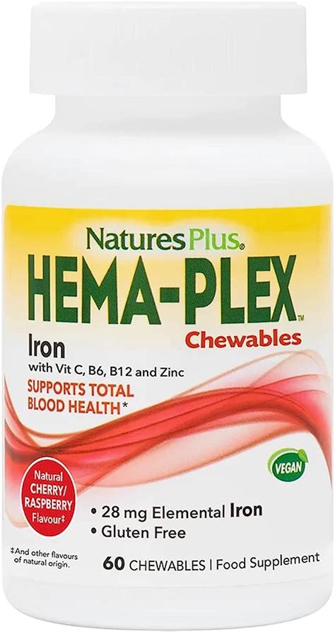 Amazon Naturesplus Hema Plex Iron Mixed Berry Chewables