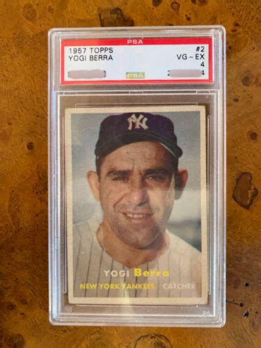 Yogi Berra Topps New York Yankees Psa Vg Ex Ny Excellent