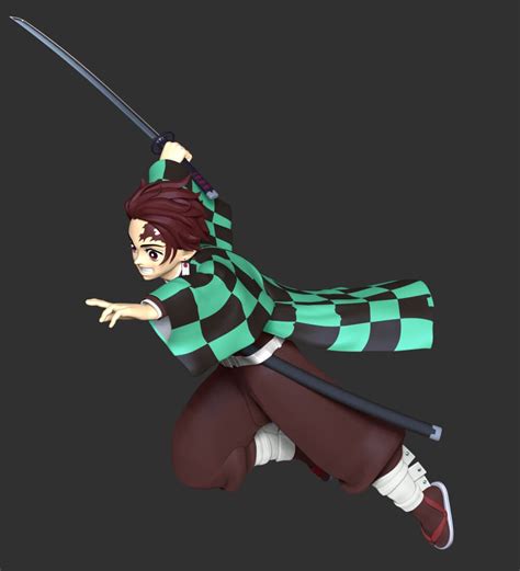 Tanjiro Kamado Demon Slayer 3d Model By Lovemodel