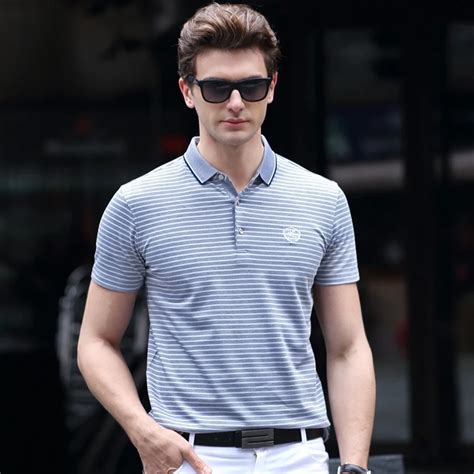 Summer Men S Clothes Business Casual Polo Shirt Men Short Sleeve Lapel