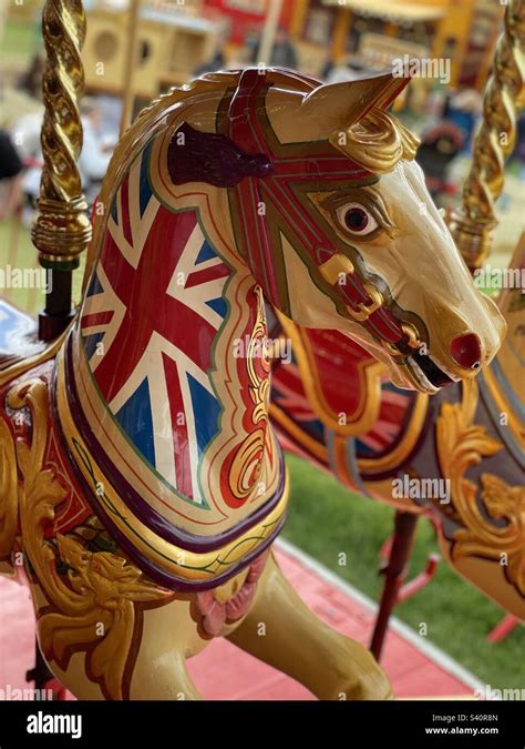 Golden Gallopers Carousel Hi Res Stock Photography And Images Alamy