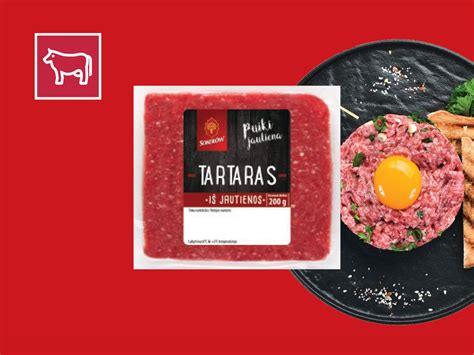 „Šviežias Jautienos Tartaras Parduotuvėje „lidl Mazumalt