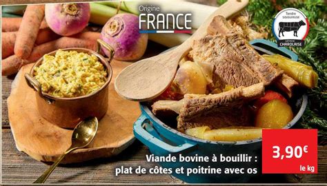 Promo Viande Bovine Bouillir Plat De C Tes Et Poitrine Avec Os Chez