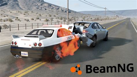 SAMOCHÓD ELEKTRYCZNY NA PUSTYNI VS POLICJA w BEAMNG DRIVE POLICE VS