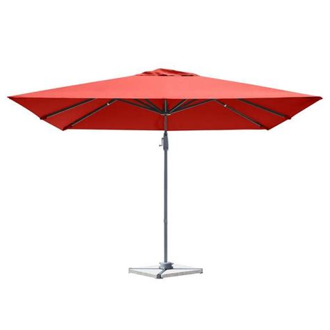 Gymax 10 Ft Square Offset Patio Umbrella Outdoor Aluminum Cantilever