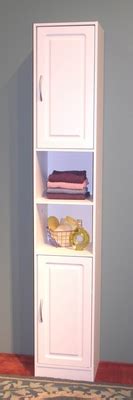 4D Concepts White Bathroom Storage Tower 76422 4D Concepts