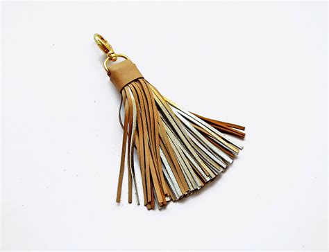 Gold Leather Tassel