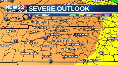 Line Of Strong Storms Rolls Into Middle Tennessee Late Wednesday Night Wkrn News 2