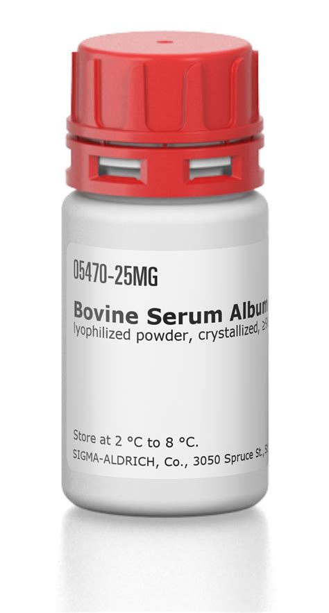 Bovine Serum Albumin Lyophili 05470 5g Sigma Aldrich Sls