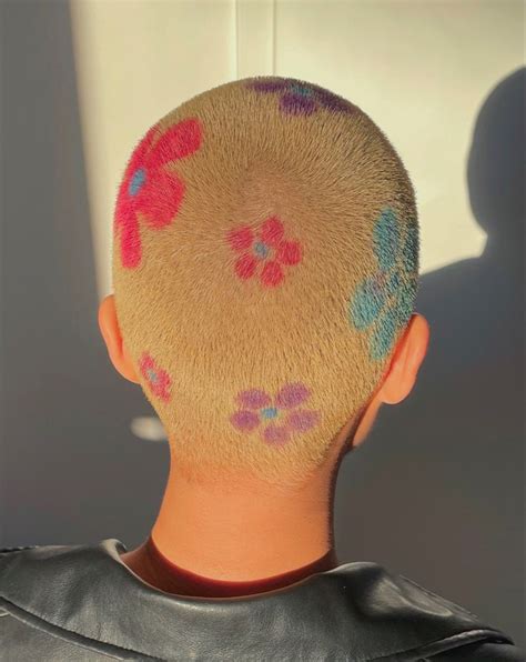 Flower Buzzcut Hair Designs Shaved Hair Designs Shaved Hair