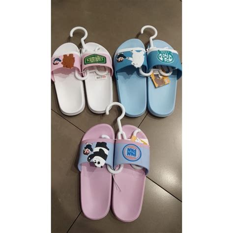 Jual Miniso X We Bare Bear Adventure Time Sandal Jepit We Bare Bears