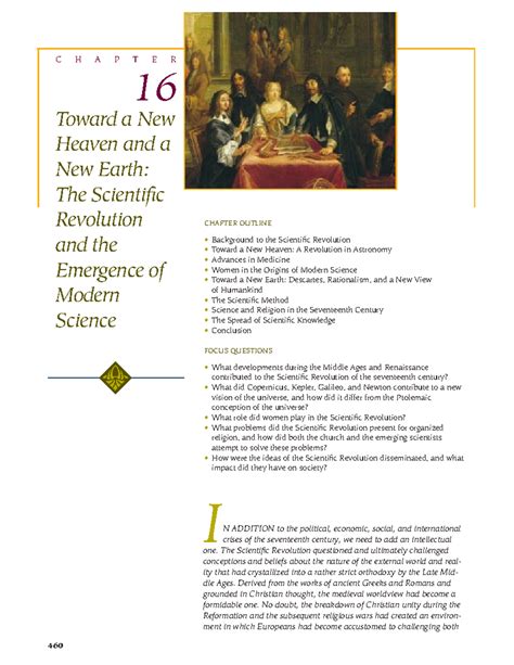 Chapter 16: The Scientific Revolution and the Emergence of Modern