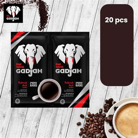 Jual KOPI TUBRUK GADJAH Pure 20 Sachet X 7 Gr 5 Renceng Di Seller