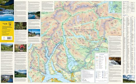 Wegenkaart Landkaart National Park Pocket Map Loch Lomond And The