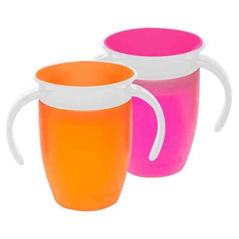 Munchkin Miracle 360 Sippy Cup Pinkorange 10 Ounce 2