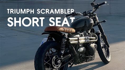 Short Seat Installation Triumph Scrambler Youtube