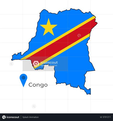 Congo flag map Flag Animated Illustration download in JSON, LOTTIE or ...