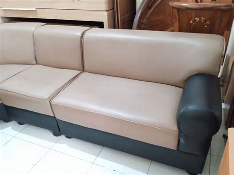 Di Jual Sofa Sudut Kursi Tamu Full Set Pcs Tanpa Meja Kulit