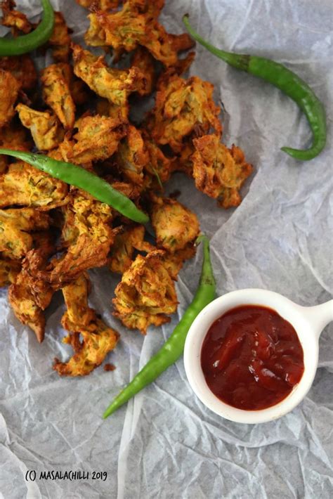 Air Fryer Onion Pakoda No Fry Tea Time Snack Masalachilli