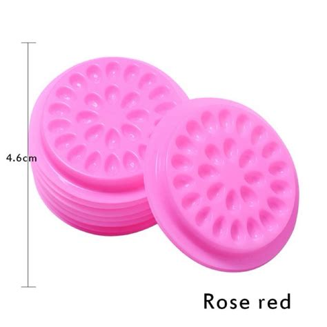 Suporte Flor Para Cola E Tinta Paleta Pl Stica Redonda Shopee Brasil