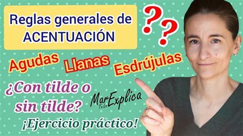 Reglas Generales De Acentuación Agudas Llanas EsdrÚjulas