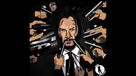 John Wick Vector Art Keanu Reeves Adobe Illustrator Vector Art Hot