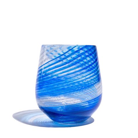 Hand Blown Cremation Glass Votive Holder Cobalt Reminiss Memorials