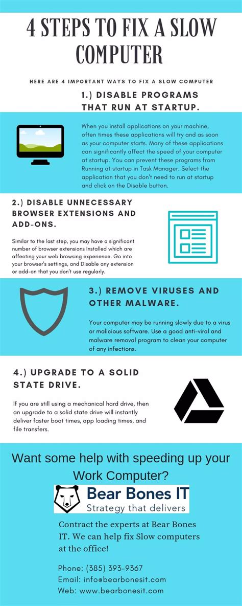 4 steps to fix a slow computer [infographic] | PDF