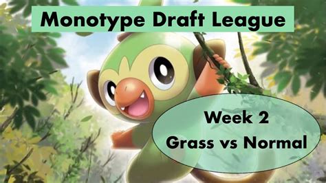 Indeedee Mindgames Monotype Draft League Week 2 Grass Vs Normal