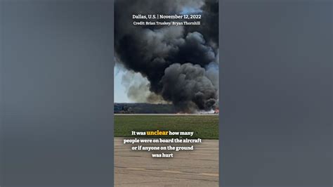 Two Aircraft Collide Crash During Dallas Air Show Youtube