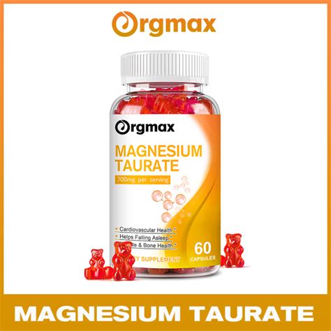 Orgmax Magnesium Taurate Gummies 700mg For Healthy Muscle Function