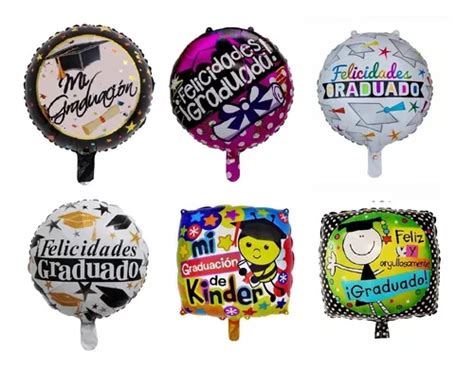 Globos Met Licos Graduados Graduaci N Con Varillas Cm En Venta En