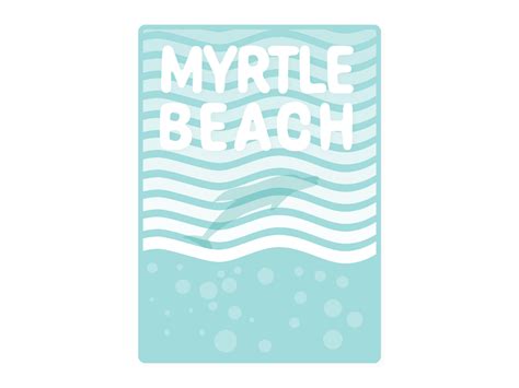 Myrtle Beach Travel Poster by Spencer La Buda on Dribbble