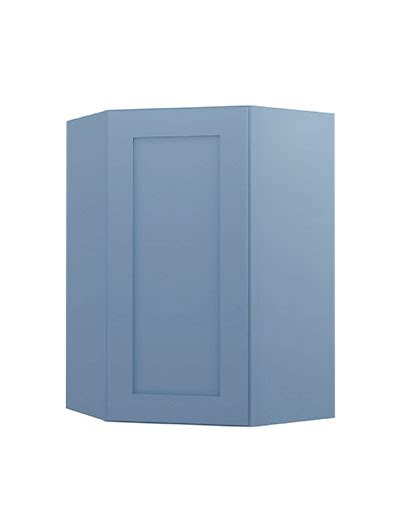 Ax Wdc Xterra Blue Shaker Diagonal Corner Wall Cabinet