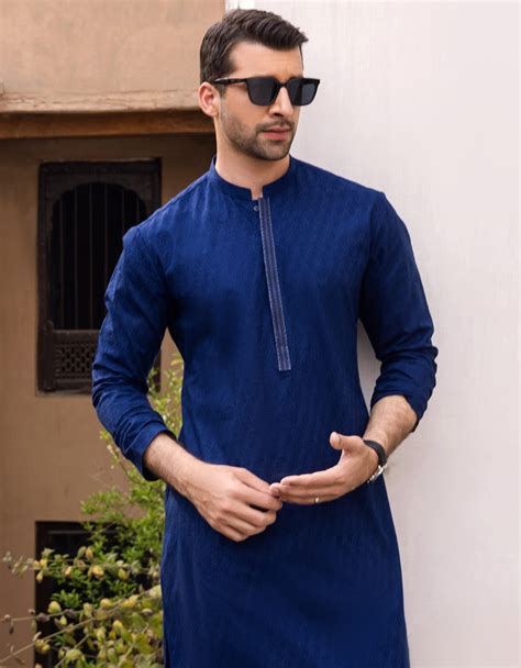 Royal Blue Cotton Kurta Jjk A 40299