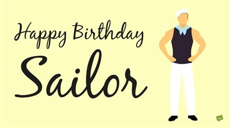 Happy Birthday To A Sailor Happy Birthday Card