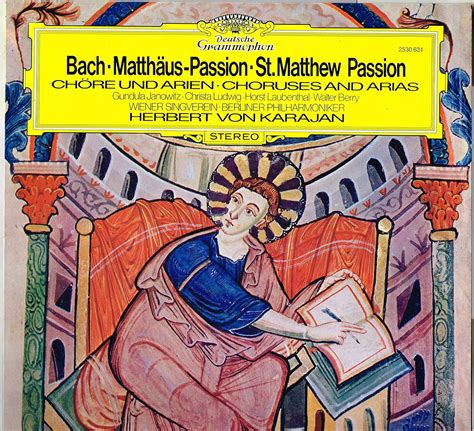 J S Bach St Matthew Passion Choruses And Arias Johann