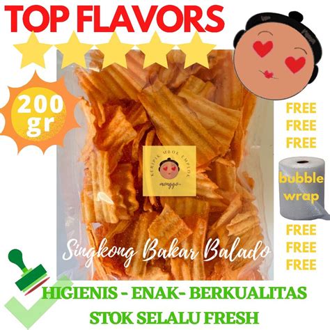 Keripik Singkong Bakar Balado Pedas Spicy Cassava Chips Lazada Indonesia