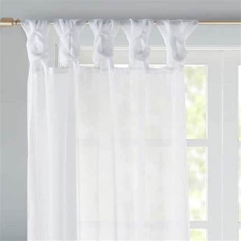 Madison Park Elowen White Twist Tab Voile Sheer Curtain Panel Pair On Sale Overstock