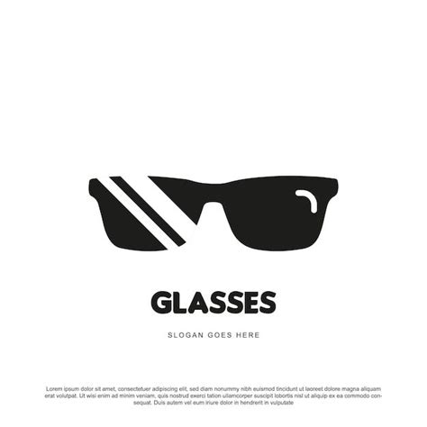 Premium Vector Simple Glasses Logo Design Vector Illustration