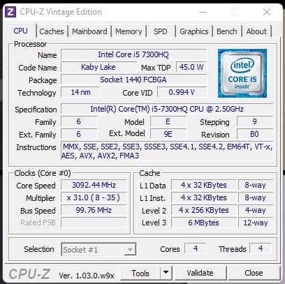 i5-7300HQ problems : r/intel