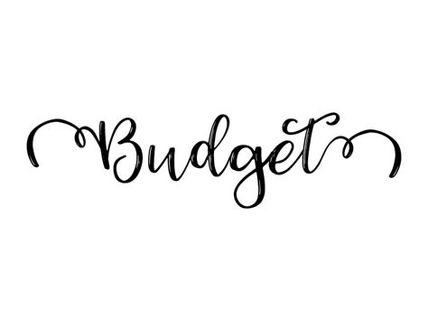 Budget Svg Lettering Typography Graphic By Islanowarul · Creative Fabrica