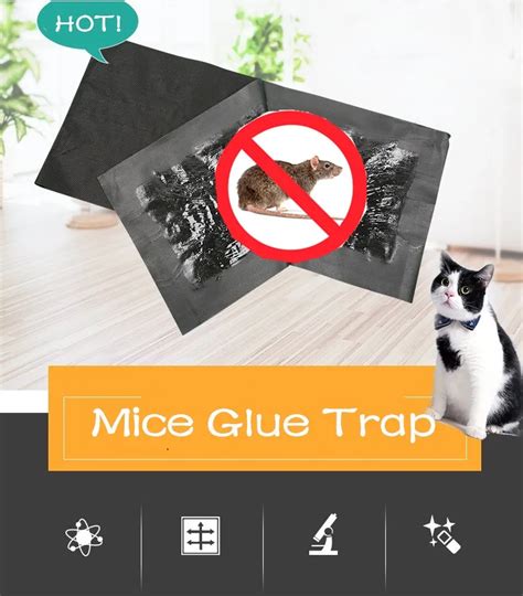 Mouse Board Sticky Mice Glue Trap Rodent Rat Snake Bugs Catcher Insect ...