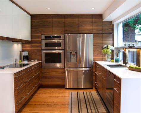 Modern Walnut Kitchen Cabinets Houzz