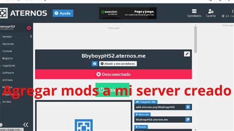 Como Poner Mods A Un Server De Aternos Ya Creado YouTube