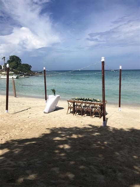 Beach Reception Royalton Negril Destination Wedding Jamaica