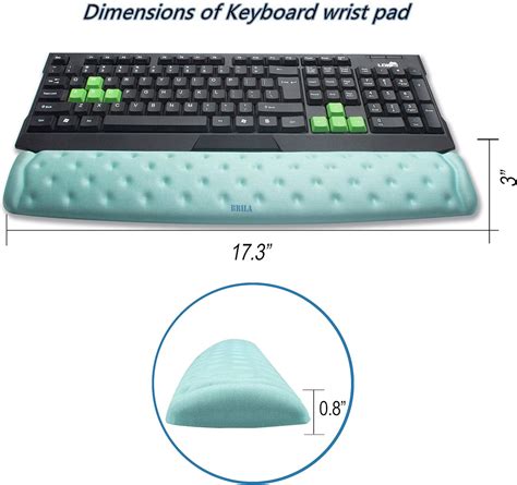 Brila Memory Foam Mouse And Keyboard Wrist Rest Support Pad Cushion Set For Computer Laptop